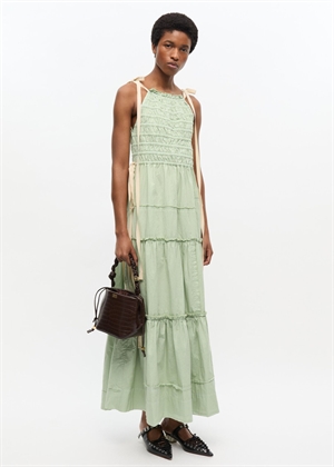 A6697 Ganni bou croco bucket bag Chocolate Fondant Ganni 